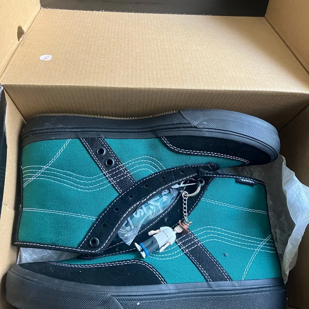Vans Crockett High Pro x Quasi Antique Green Black NEW WITH BOX Men's 7 RARE! - Picture 8 of 11